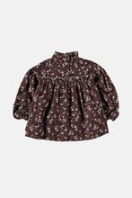 Load image into Gallery viewer, Coco Au Lait BABY BROWN FLOWERS BLOUSE  Brown Flowers
