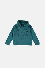 Load image into Gallery viewer, SUDADERA CON LOGO COLOR VERDE AQUA
