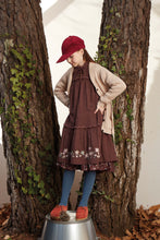 Load image into Gallery viewer, EMBROIDERED BROWN STONE DRESS
