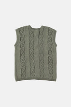 Load image into Gallery viewer, Coco Au Lait VETIVER EMBROIDERED VEST  Vetiver
