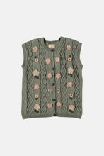 Load image into Gallery viewer, Coco Au Lait VETIVER EMBROIDERED VEST  Vetiver
