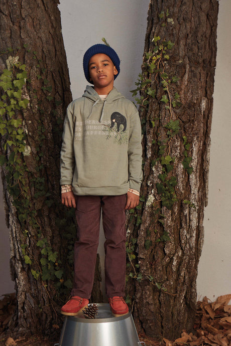 Coco Au Lait WILDERNESS GRAPHIC PLUSH SWEATSHIRT  Vetiver